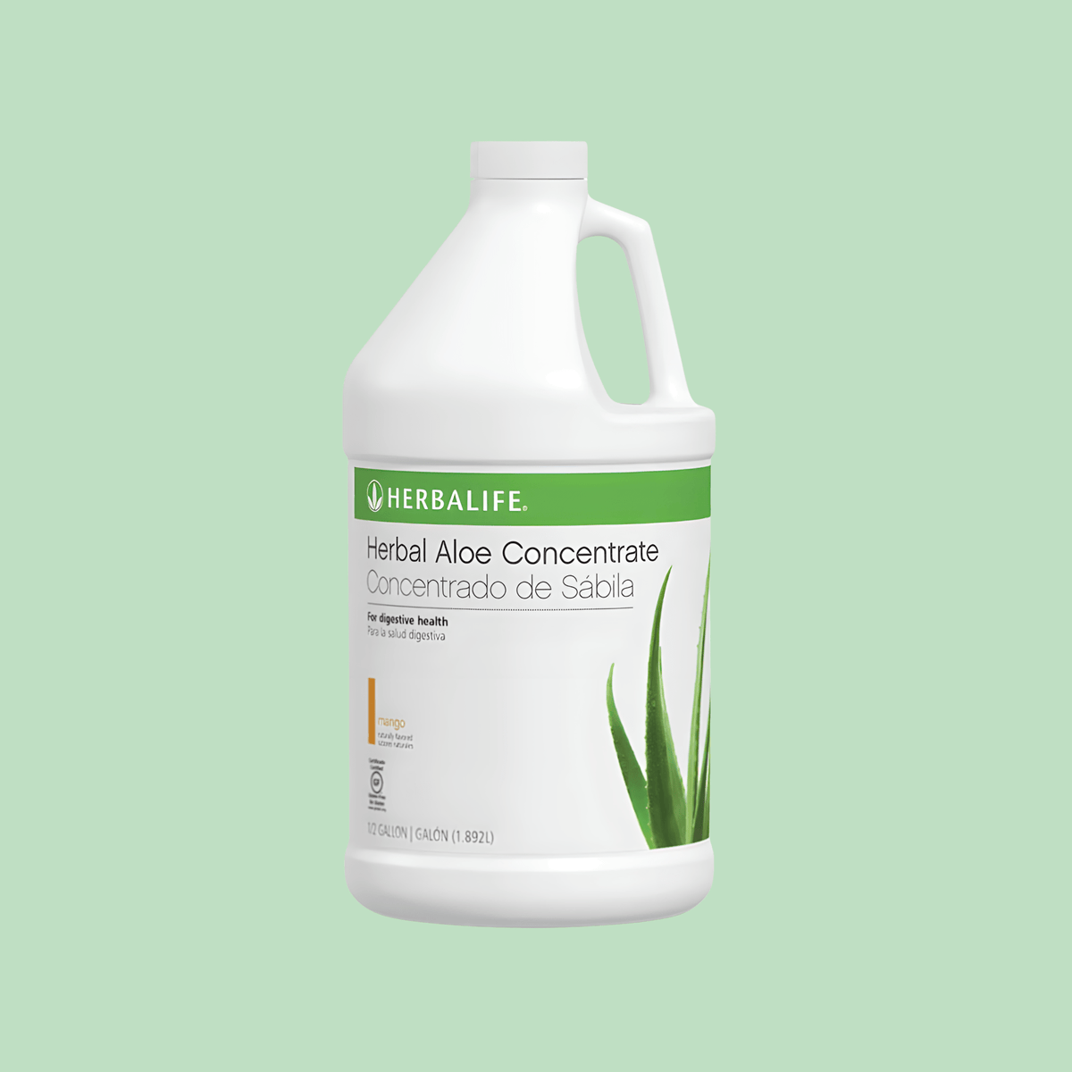 Herbal Aloe Concentrate: Mango 1/2 Gallon