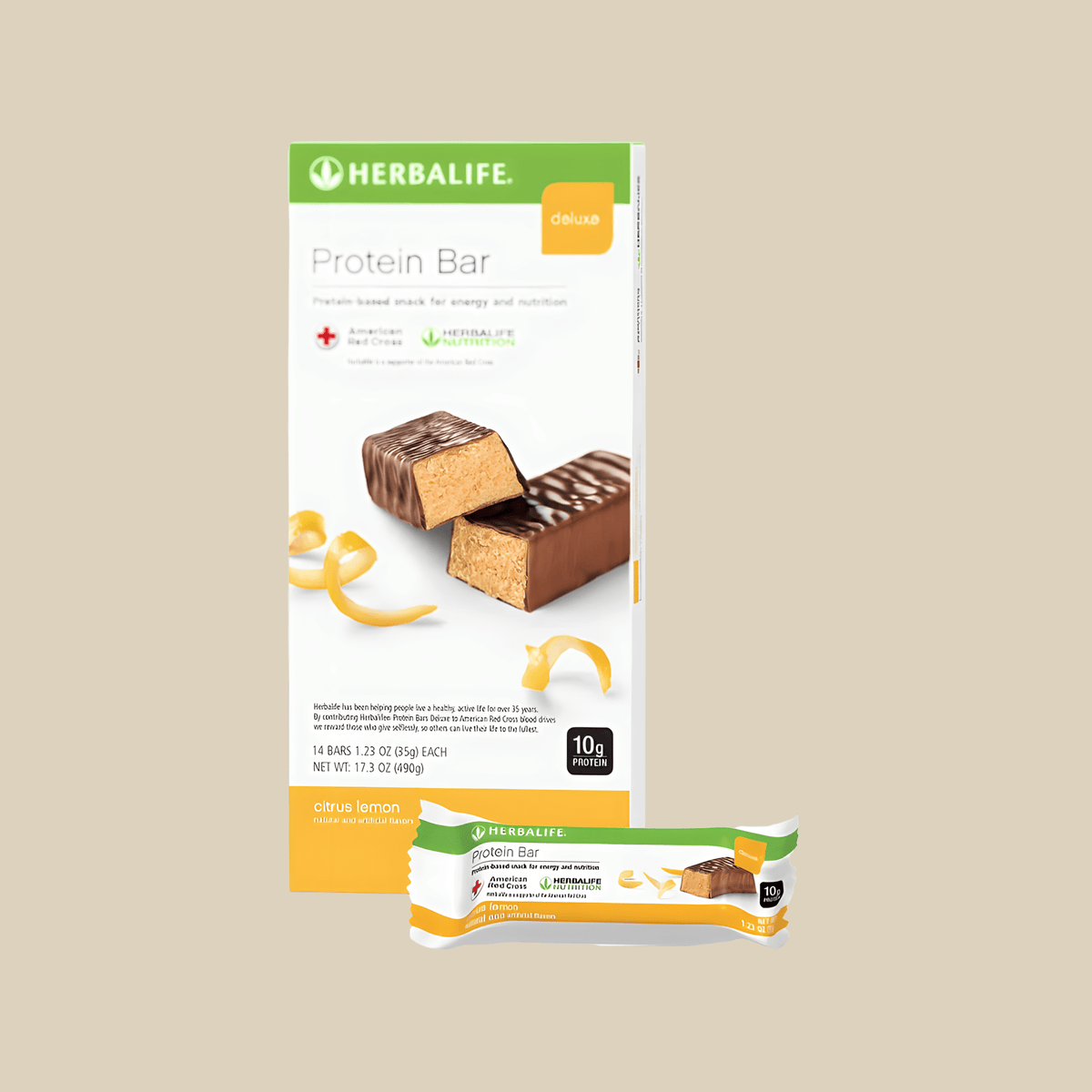 Protein Bar Deluxe: Citrus Lemon 14 Bars per Box