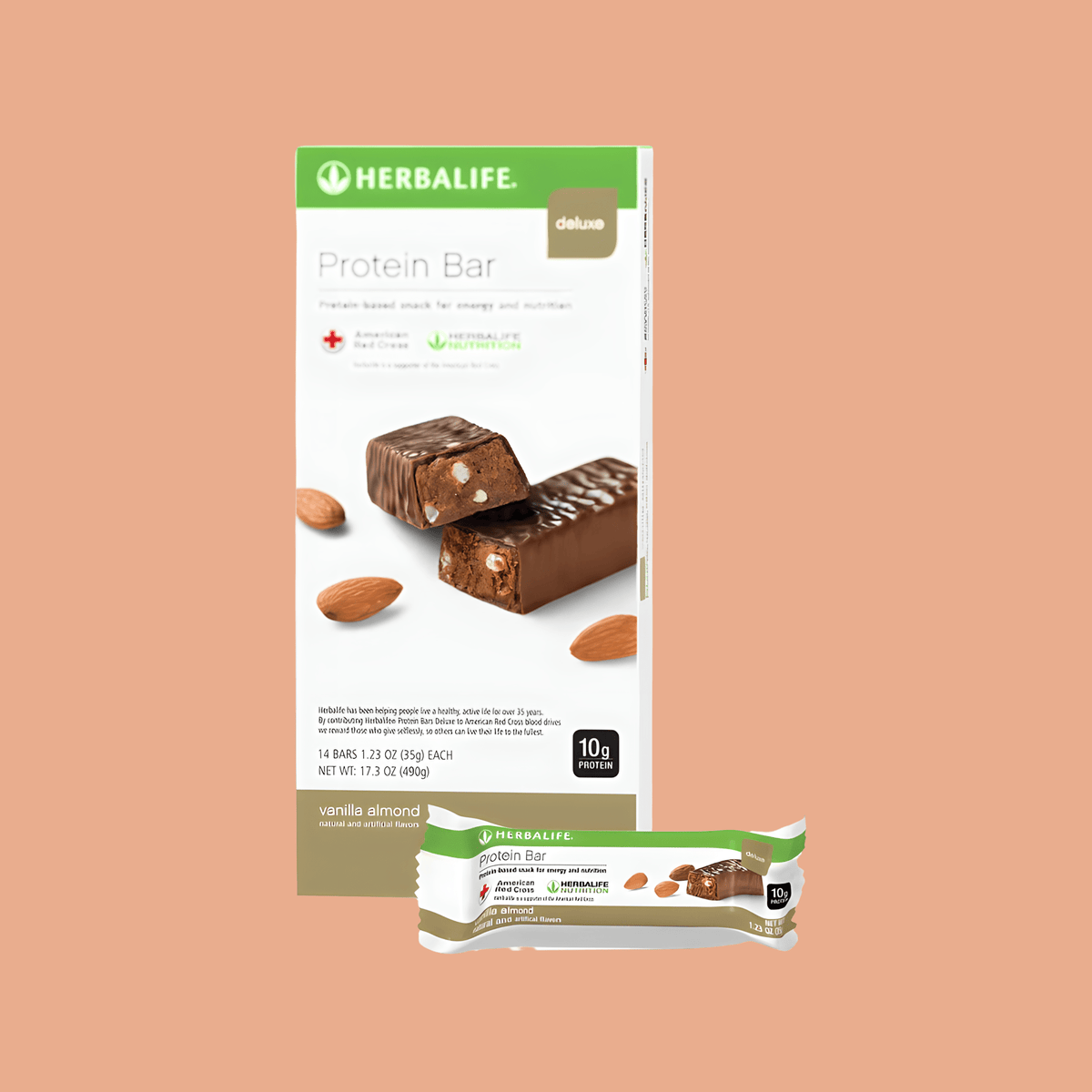 Protein Bar Deluxe: Vanilla Almond 14 Bars per Box